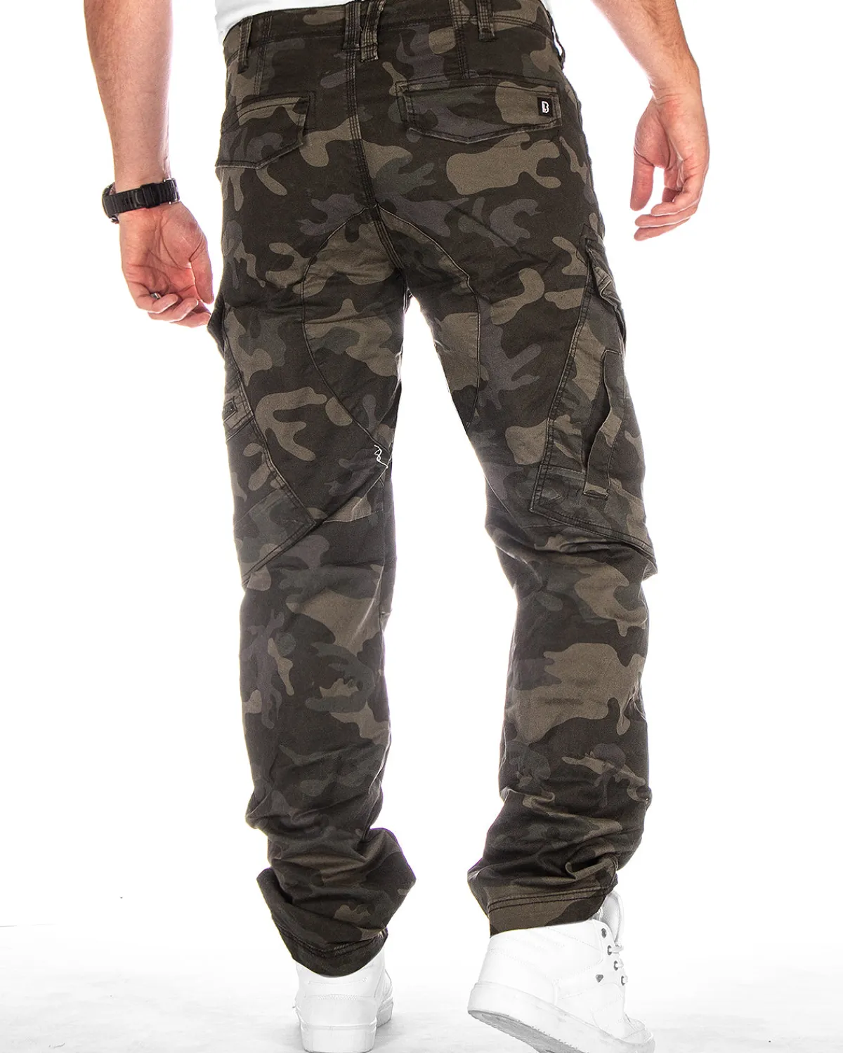 Brandit Adven reisitaskuhousut - Tumma Camo Clearance