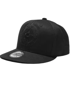 Disturb Clothing All blvck logo snapback - Musta Best