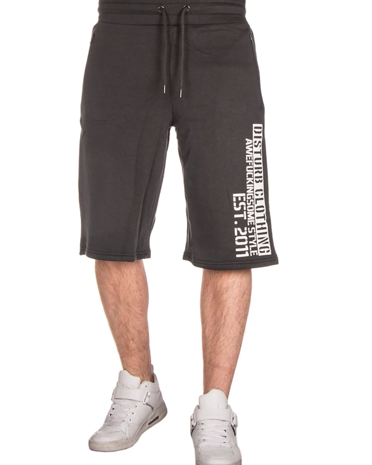 Disturb Clothing Awefuckingsome collegeshortsit - Tummanharmaa Clearance