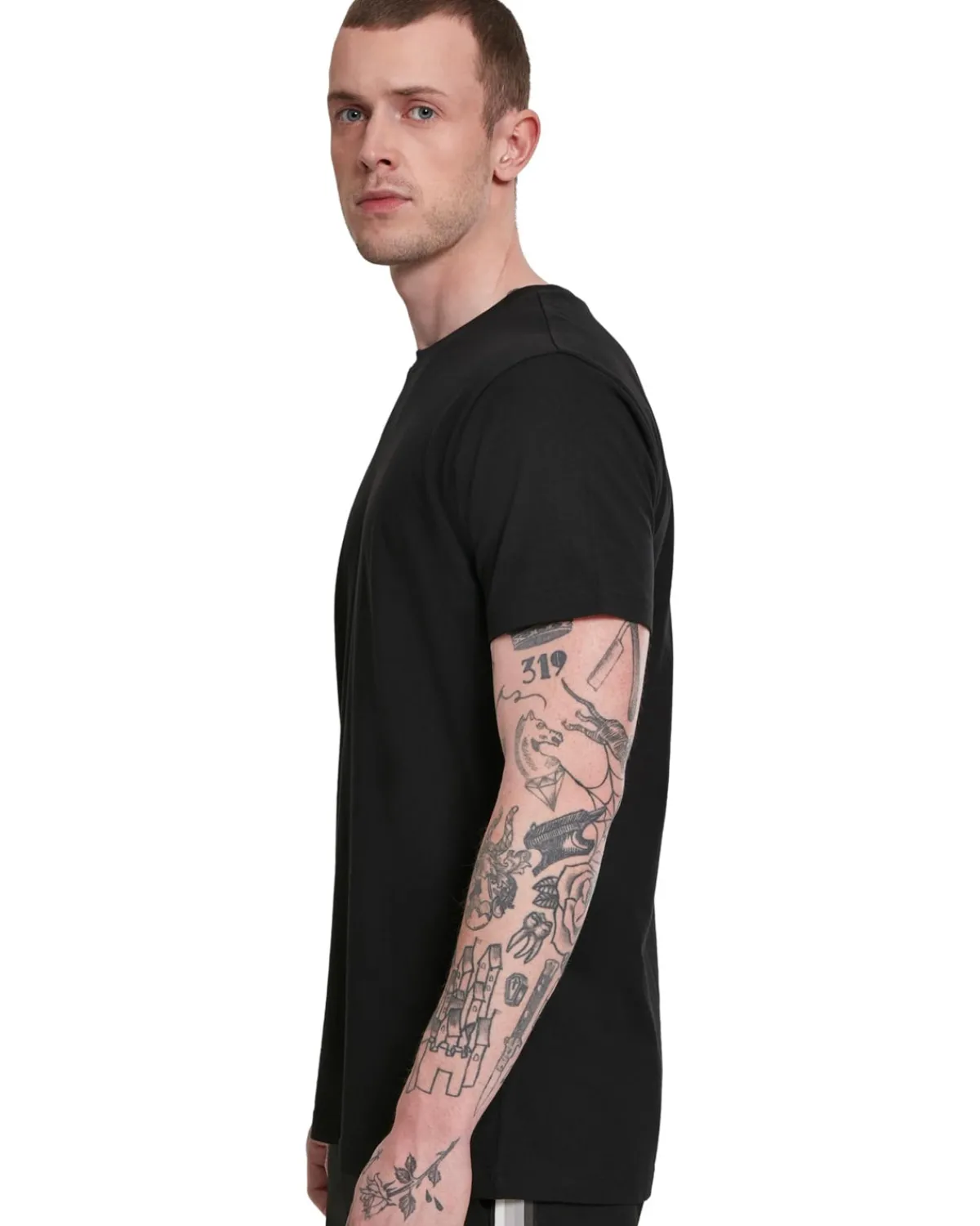 Urban Classics Basic t-paita 3-pack - Valkoinen/ Musta Outlet