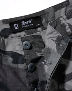 Brandit BDU Ripstop reisitaskushortsit - Harmaa Camo Outlet