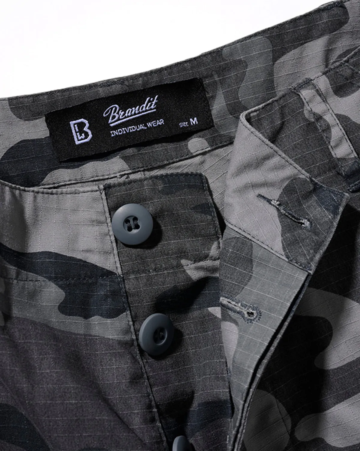 Brandit BDU Ripstop reisitaskushortsit - Harmaa Camo Outlet