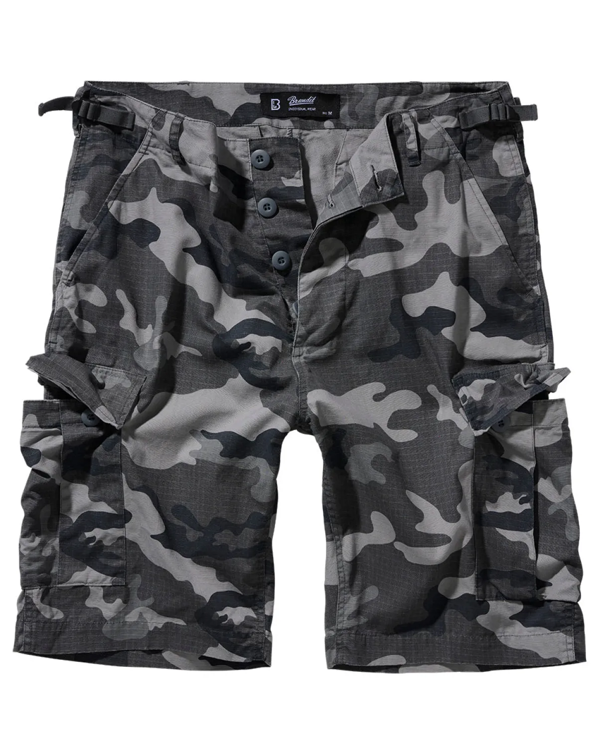 Brandit BDU Ripstop reisitaskushortsit - Harmaa Camo Outlet