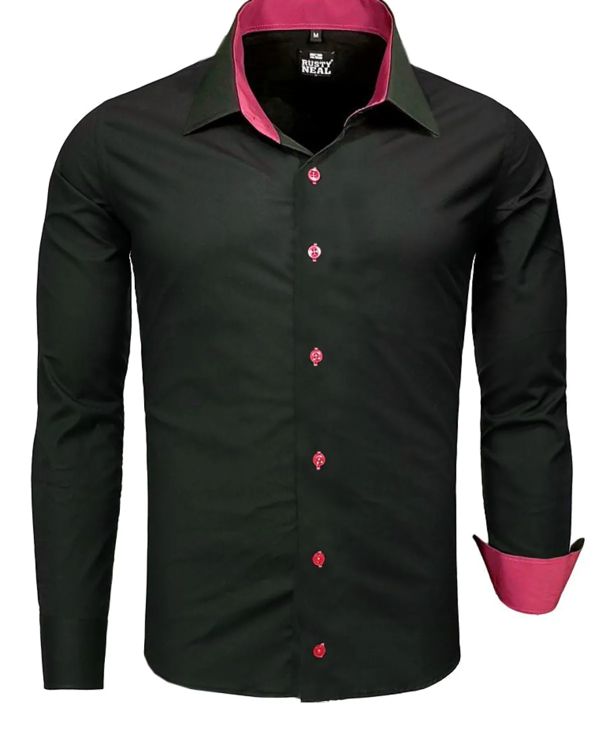 Rusty Neal Beales kauluspaita - /Pinkki Musta Discount