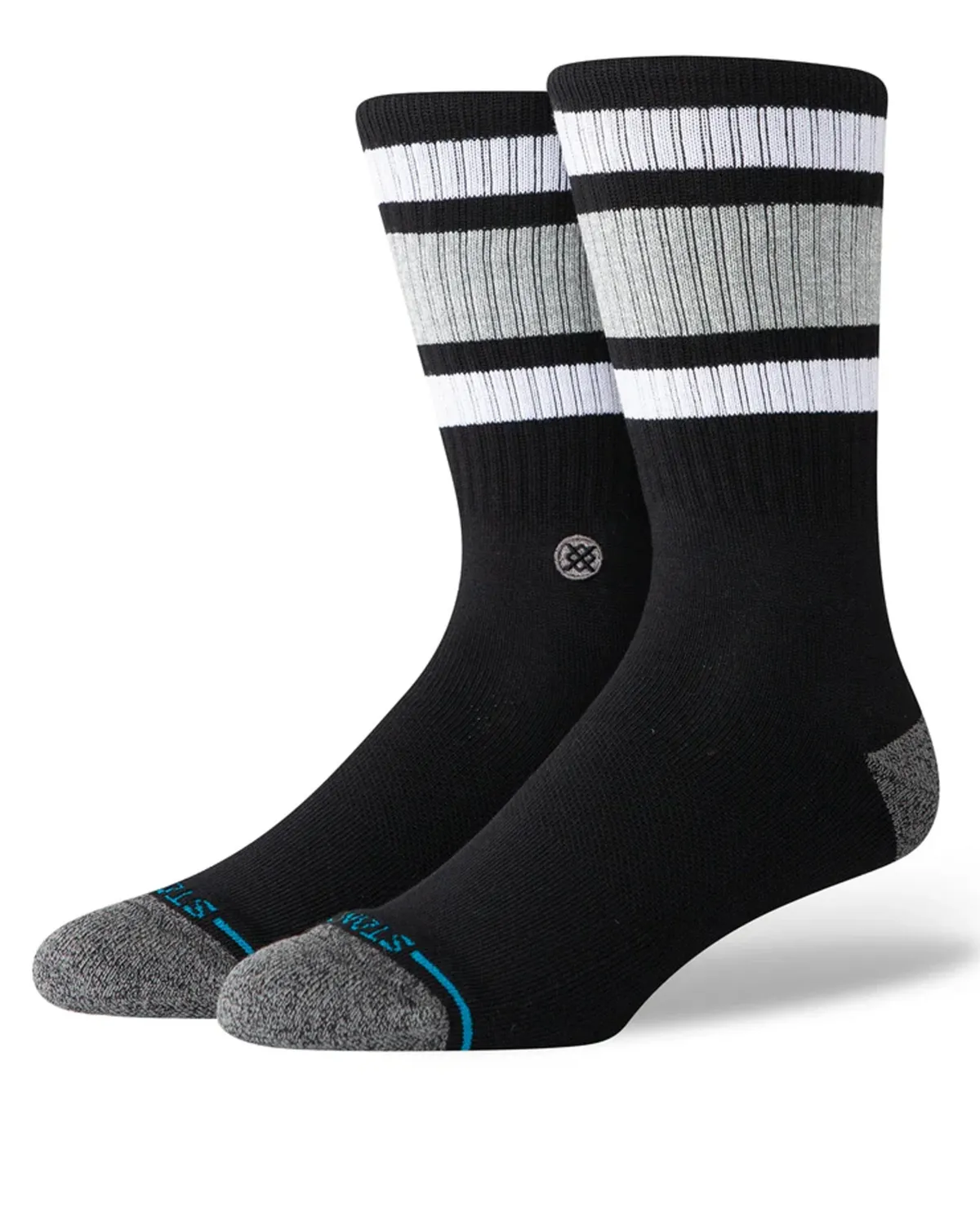 Stance Boyd Crew sukat - /Harmaa Musta Best