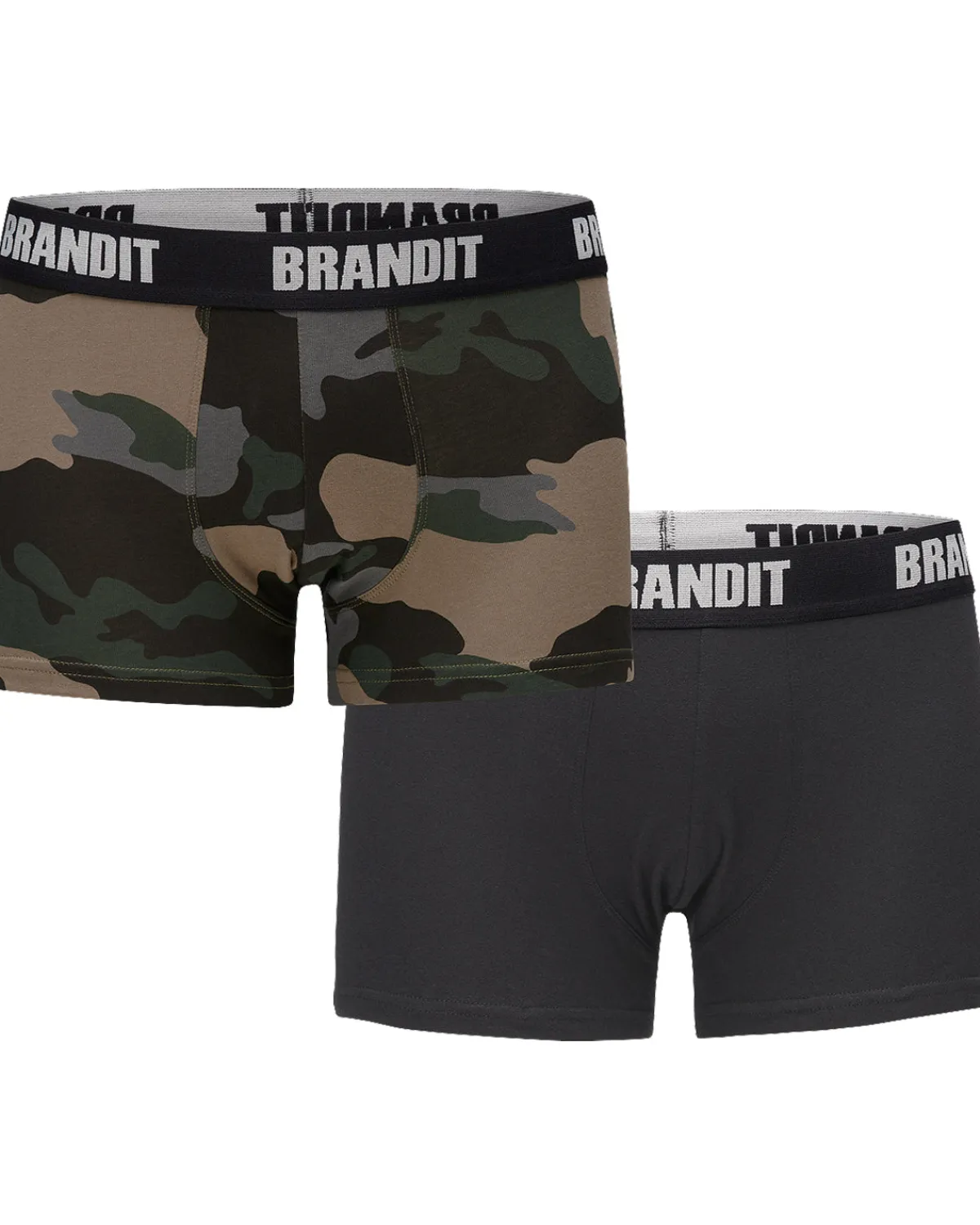 Brandit logo bokserit 2-pack - & Musta Camo Online