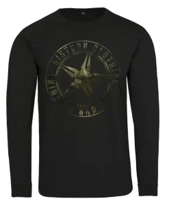 Disturb Clothing Camo star pitkähihainen - Musta Clearance