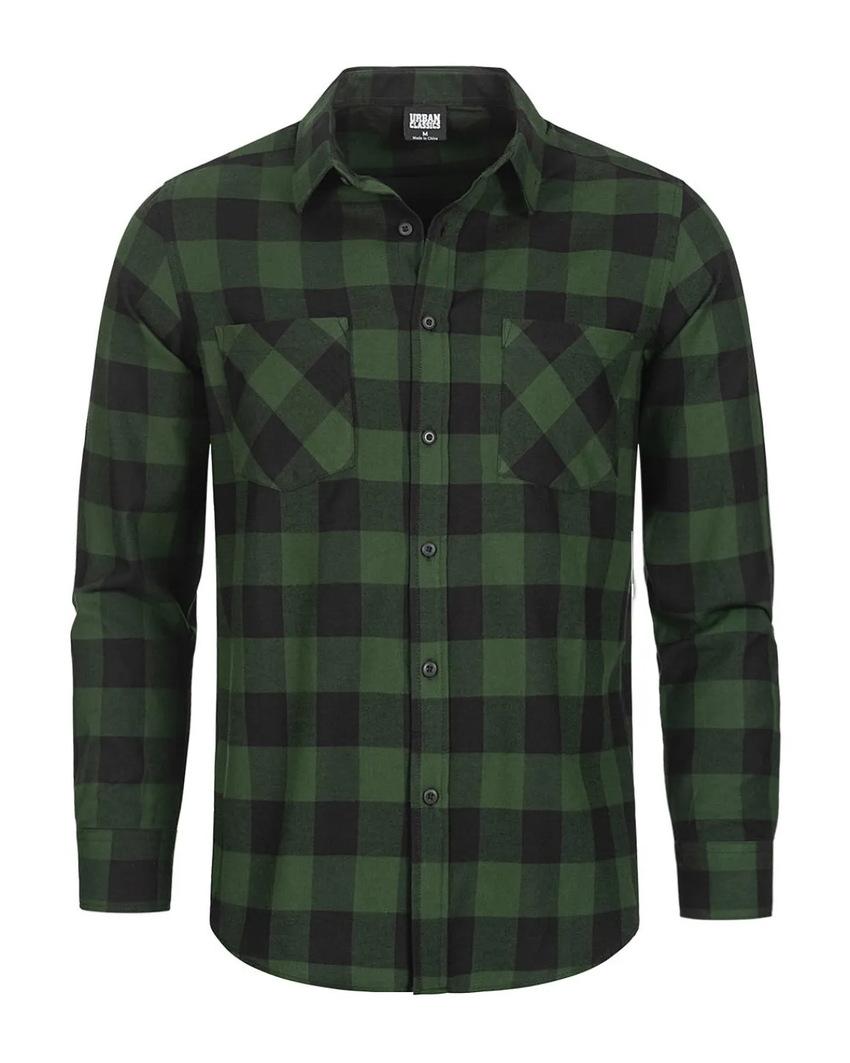 Urban Classics Checked ruutupaita - Musta/Vihreä New