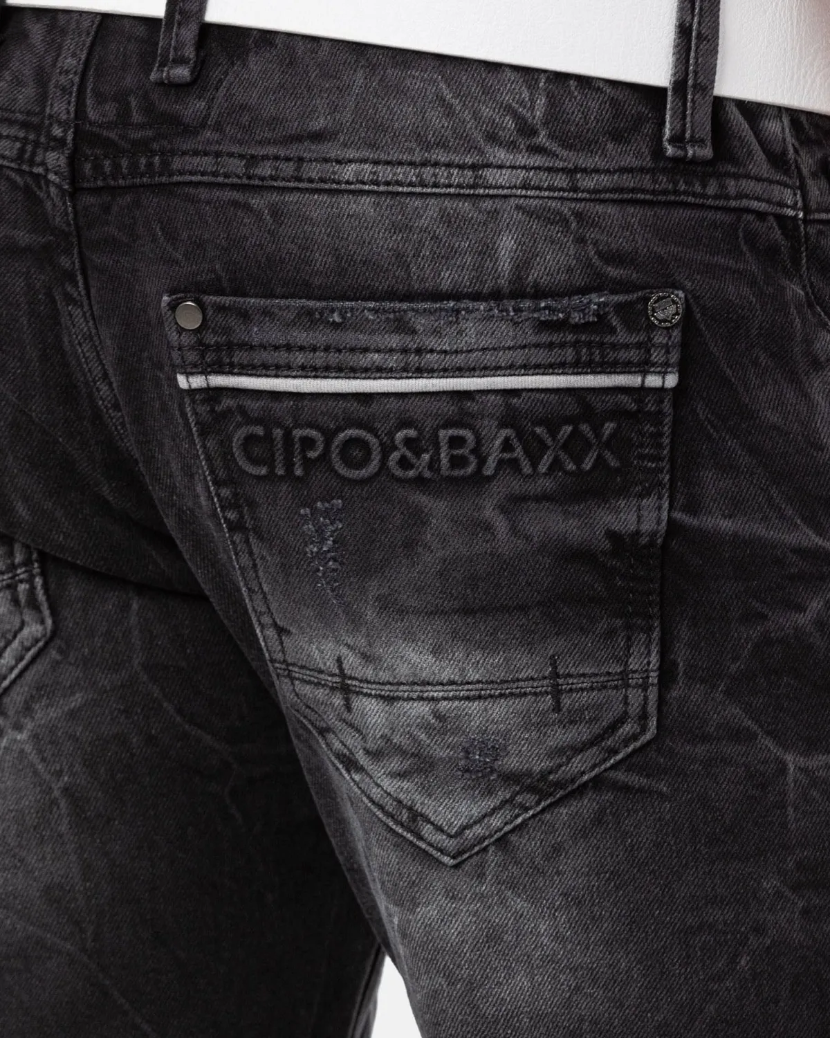 Cipo & Baxx CK288 Bruce farkkushortsit - Mustat Sale
