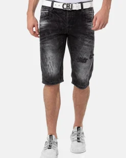 Cipo & Baxx CK288 Bruce farkkushortsit - Mustat Sale