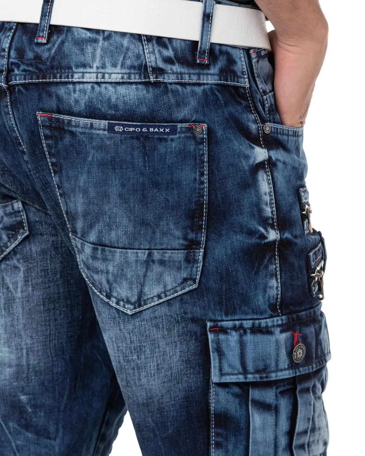 Cipo & Baxx CK295 Jensen farkkushortsit - Sininen Denim sininen Discount