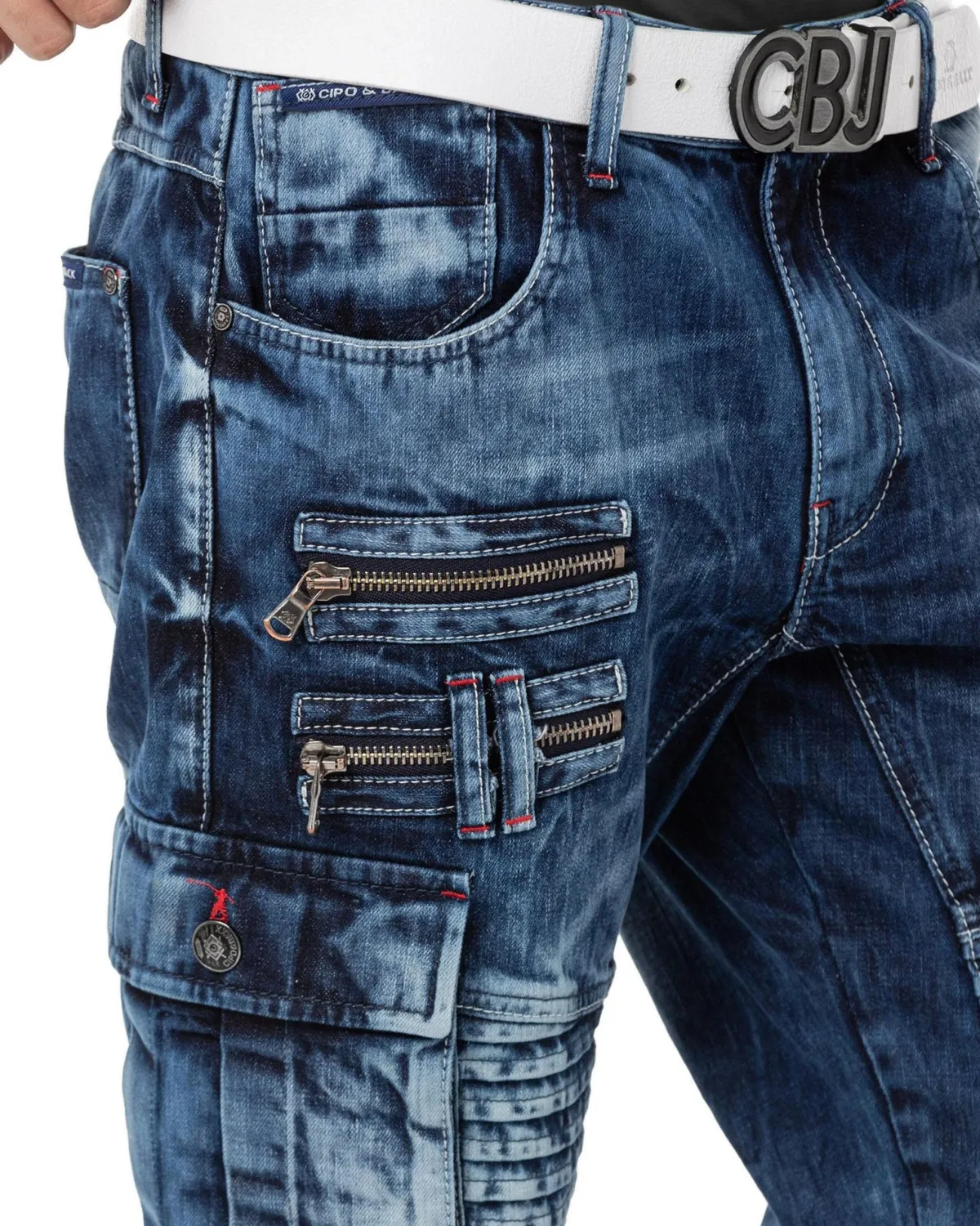 Cipo & Baxx CK295 Jensen farkkushortsit - Sininen Denim sininen Discount