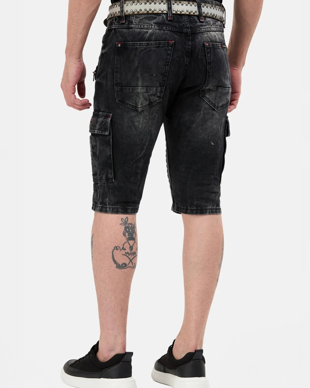Cipo & Baxx CK295 Jensen farkkushortsit - Tummanharmaa Discount