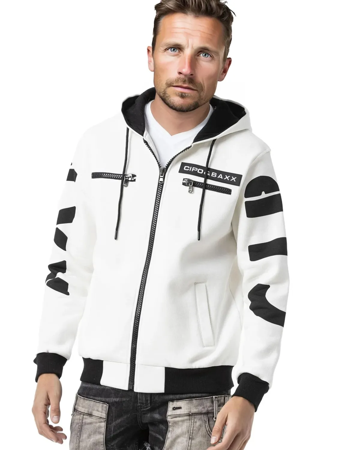 Cipo & Baxx CL577 Apollo Vetoketjuhuppari - Valkoinen Outlet