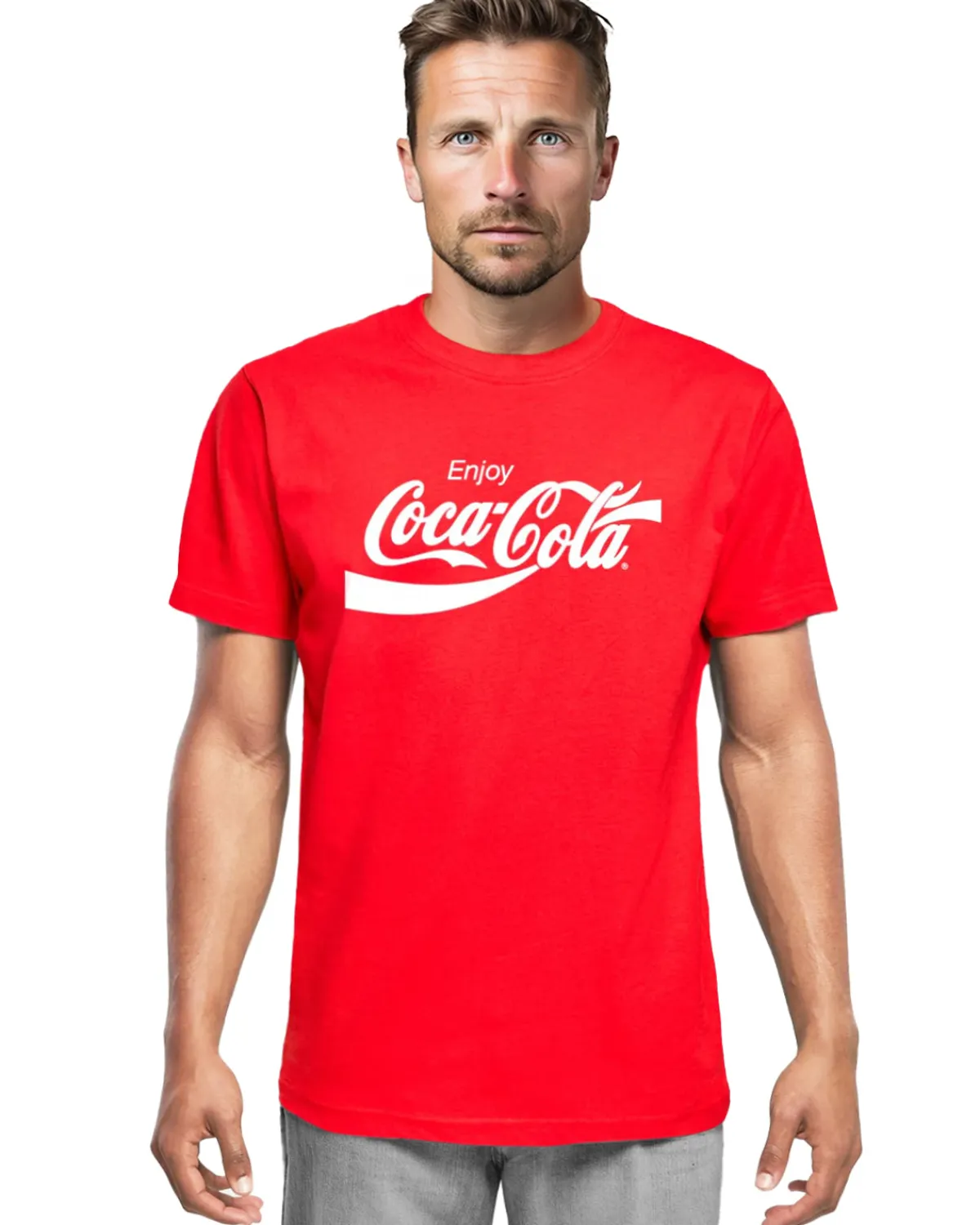 Urban Classics Coca Cola t-paita - Punainen Outlet