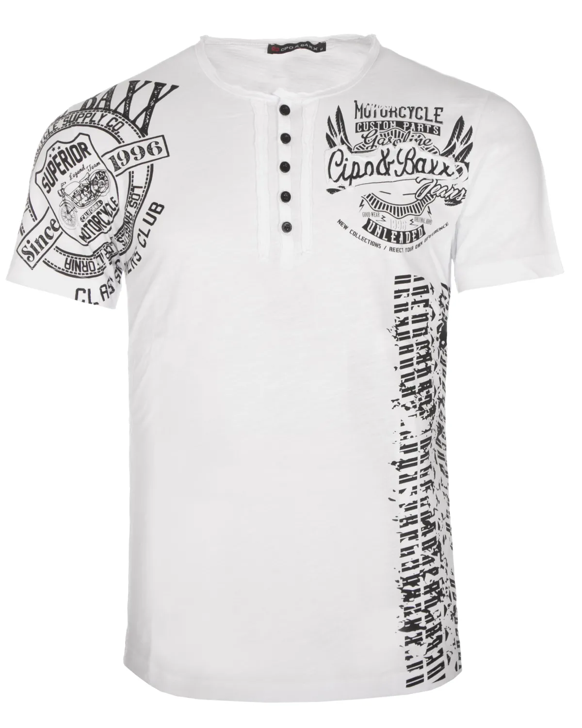 Cipo & Baxx CT789 Superior t-paita - Valkoinen Discount