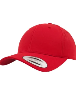 FLEXFIT Curved classic snapback - Punainen Discount