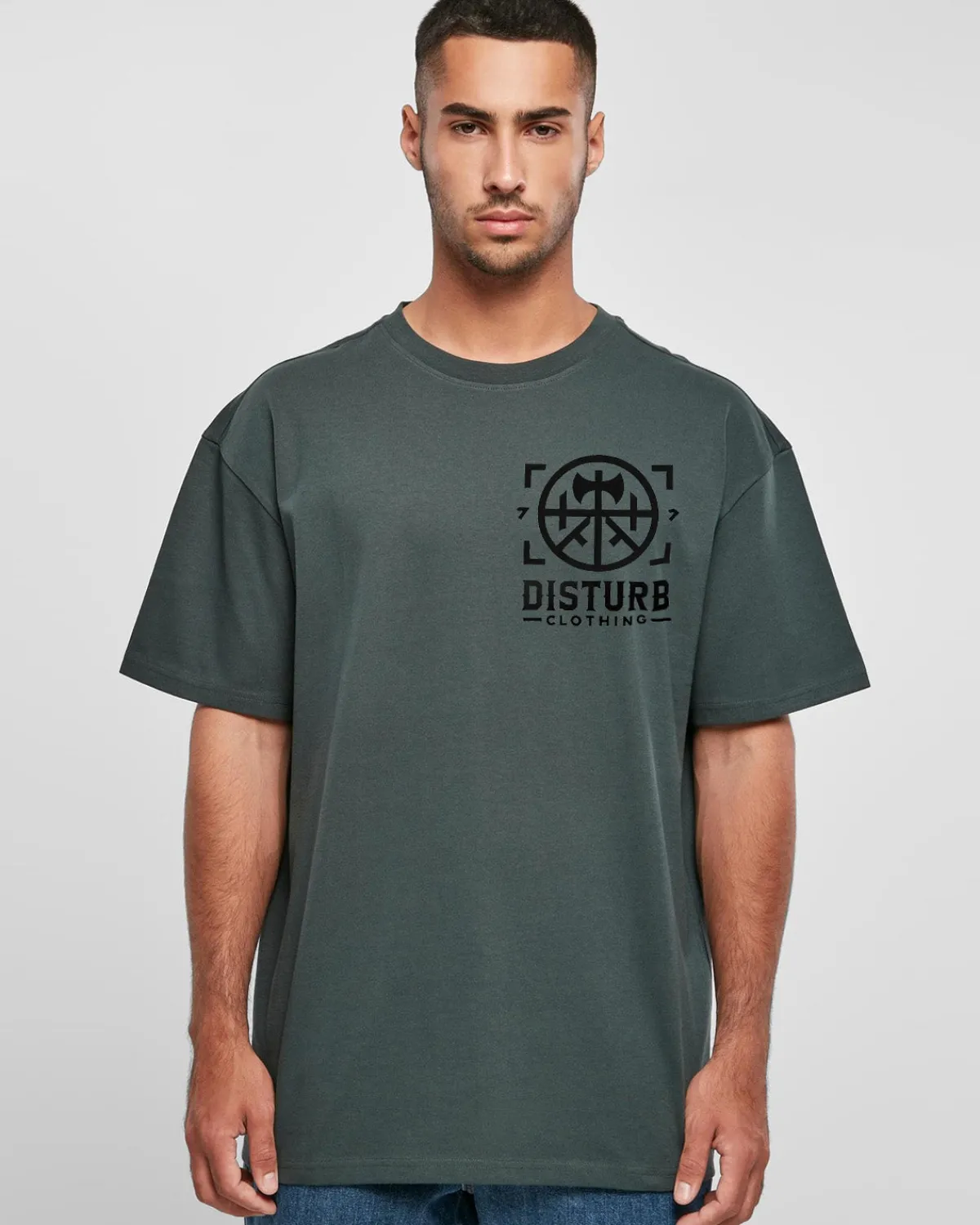 Disturb Clothing Disturb Axe Oversize t-paita Best