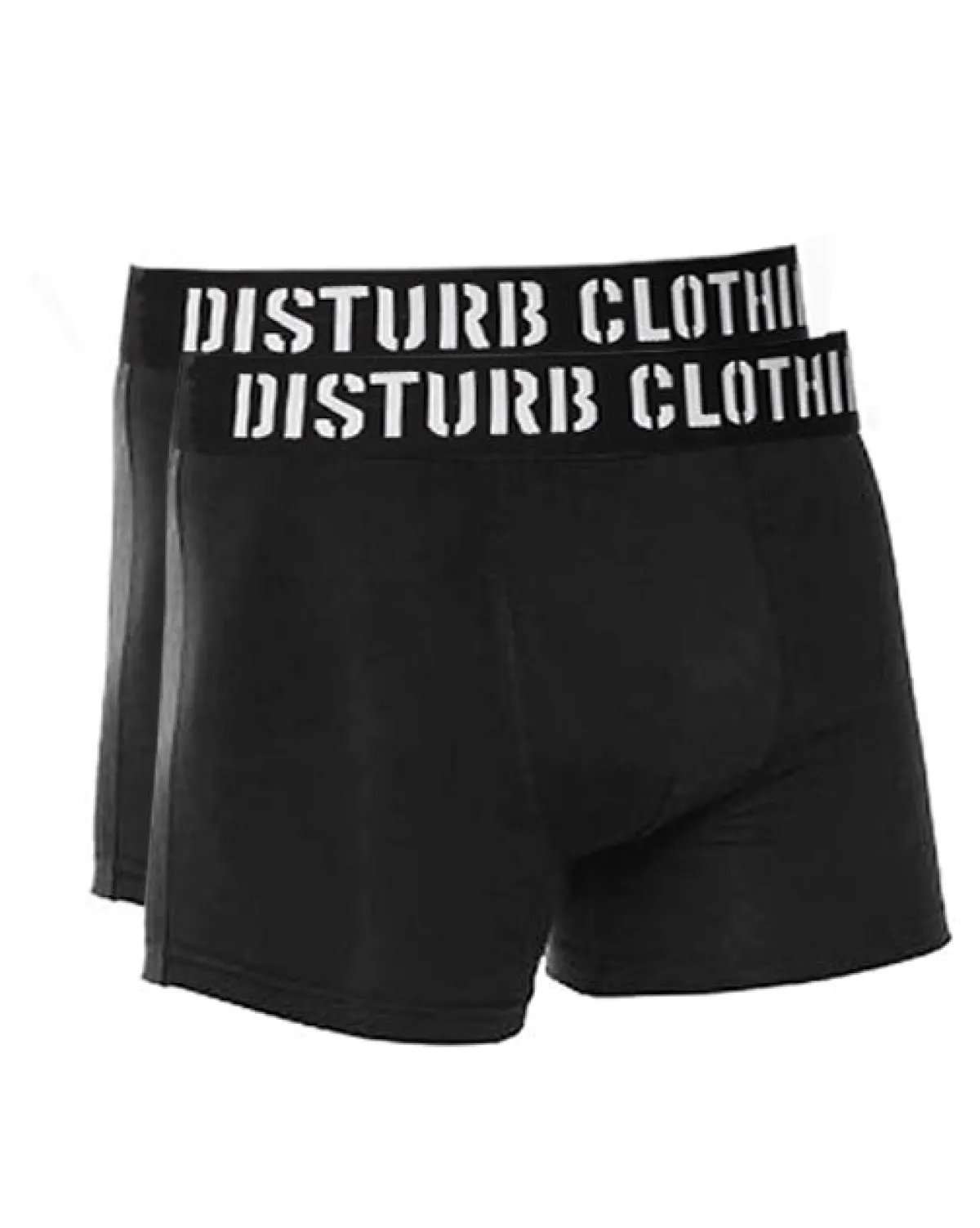 Disturb Clothing Disturb bokserit 2-pack - Musta Hot