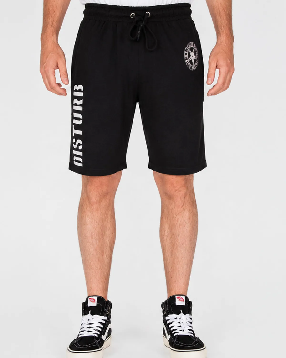 Disturb Clothing Disturb collegeshortsit - /Valkoinen Musta Best