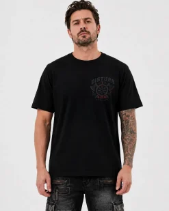 Disturb Clothing Disturb Silence t-paita - Musta Outlet