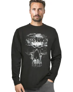 Disturb Clothing Disturb Skull pitkähihainen - Musta Hot