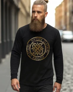Disturb Clothing Disturb Viking pitkähihainen - Musta