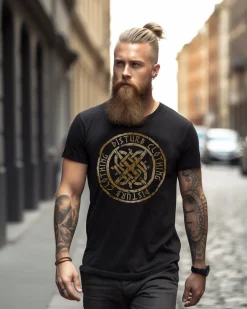 Disturb Clothing Disturb Viking t-paita - Musta Clearance