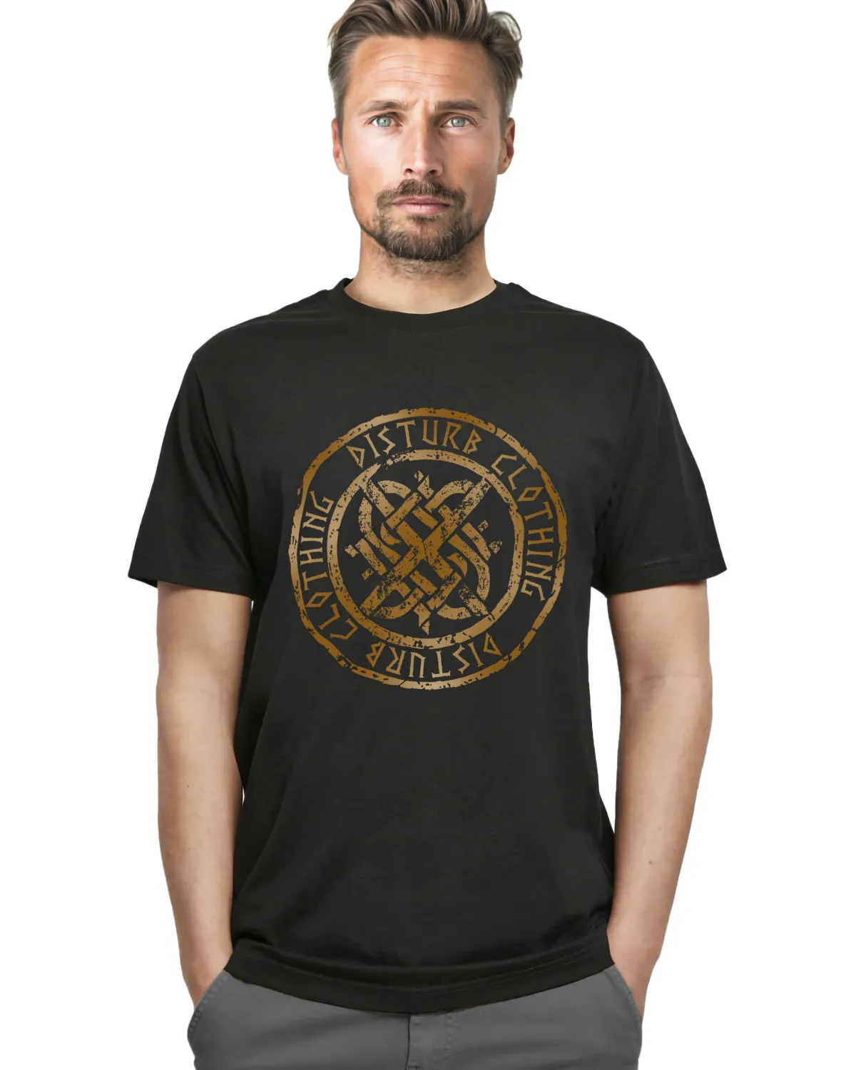 Disturb Clothing Disturb Viking t-paita - Musta Clearance