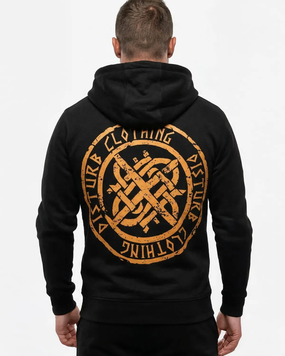 Disturb Clothing Disturb Viking vetoketjuhuppari - Musta