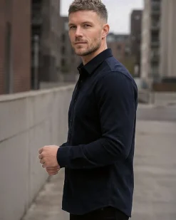 MZ72 Brand Dustin kauluspaita - Tummansininen Outlet