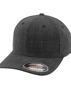 FLEXFIT fine melange lippis - Tummanharmaa Hot