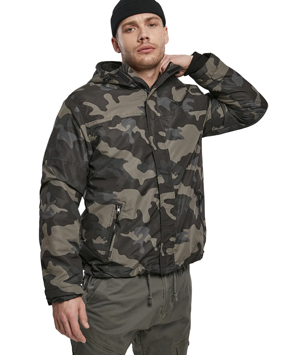 Brandit Frontzip tuulitakki - Tumma camo Hot