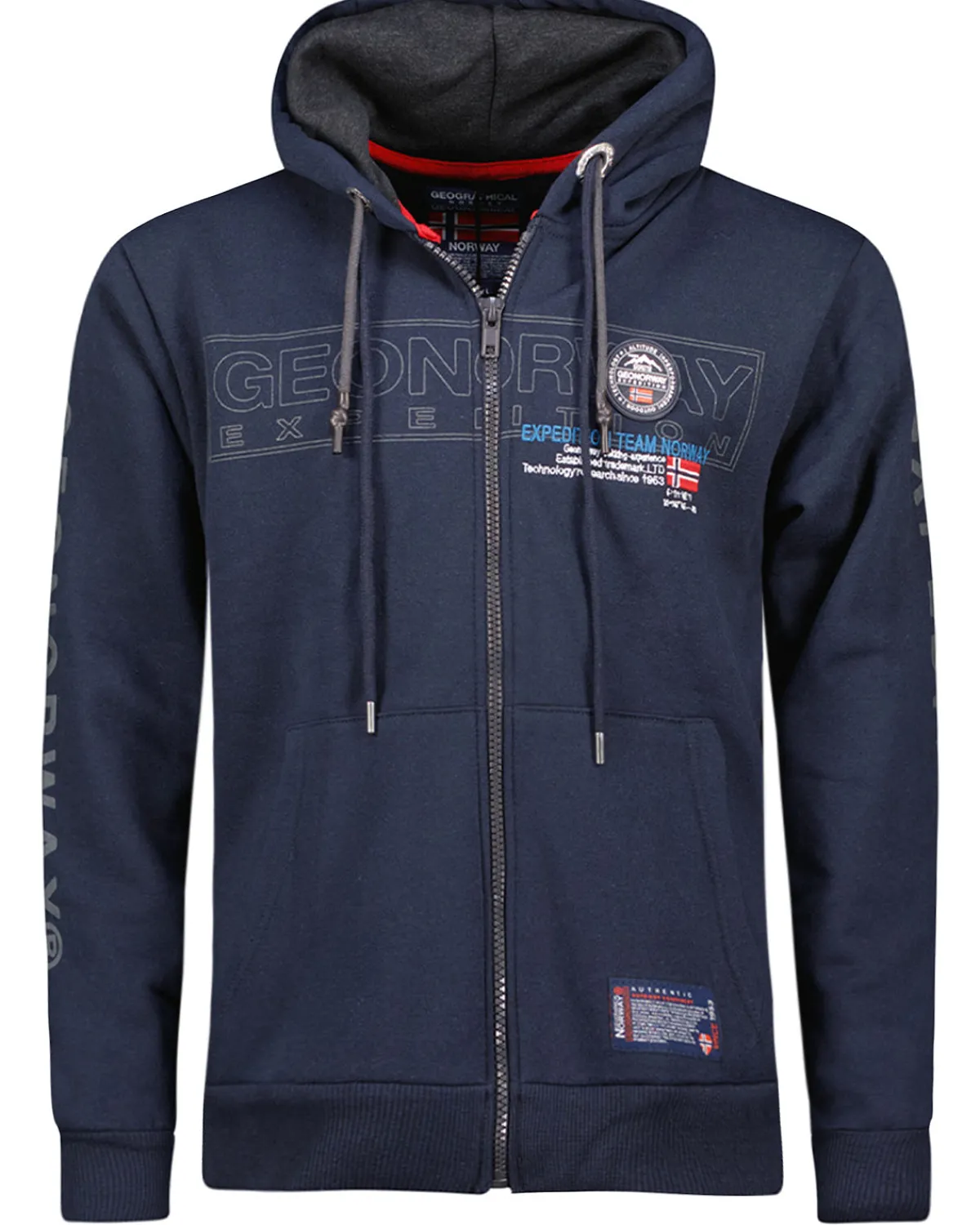Geographical Norway Galette vetoketjuhuppari - Tummansininen Outlet