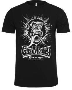 Print Shirt Gas Monkey Explosion t-paita - Musta Best