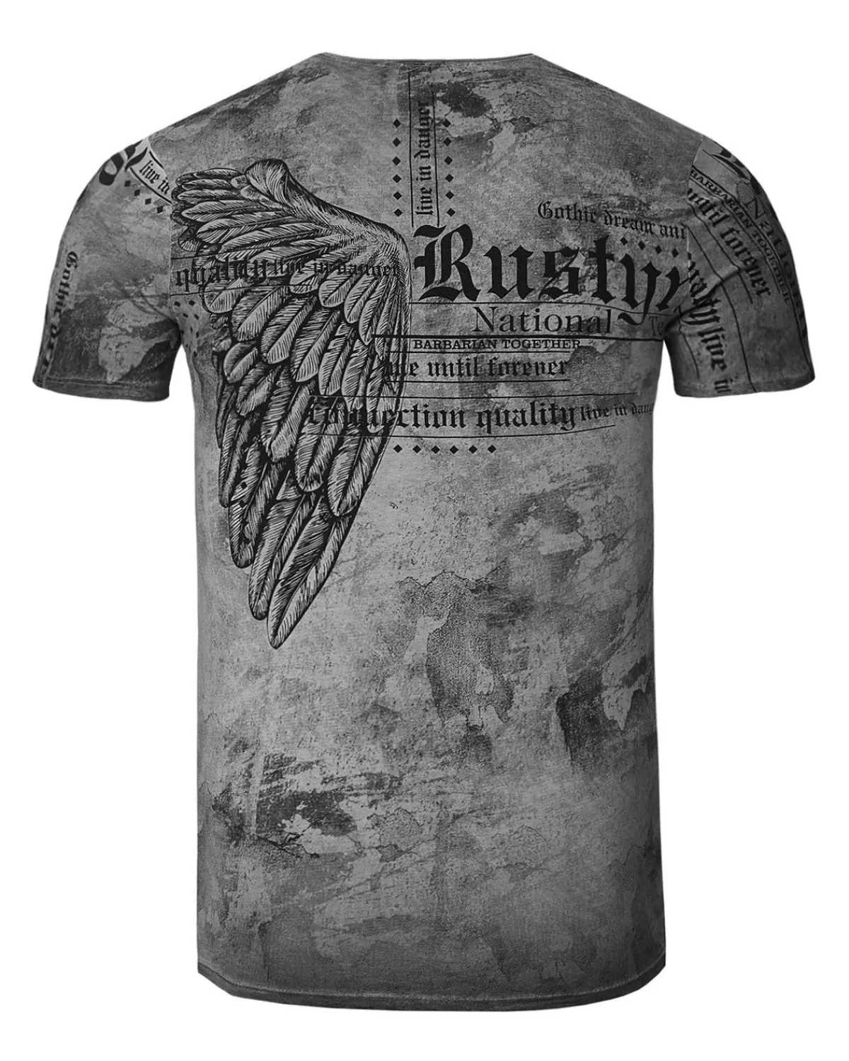 Rusty Neal Gothik t-paita - Tumman Harmaa Online
