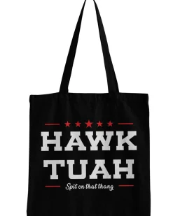 Print Shirt Hawk Tuah kangaskassi - Musta Best