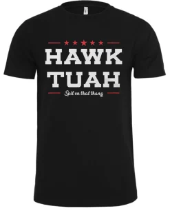 Print Shirt Hawk Tuah t-paita - Musta Online