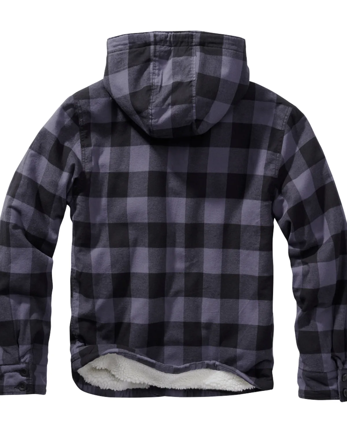 Brandit Hupullinen flanellitakki - Musta/ Harmaa Best