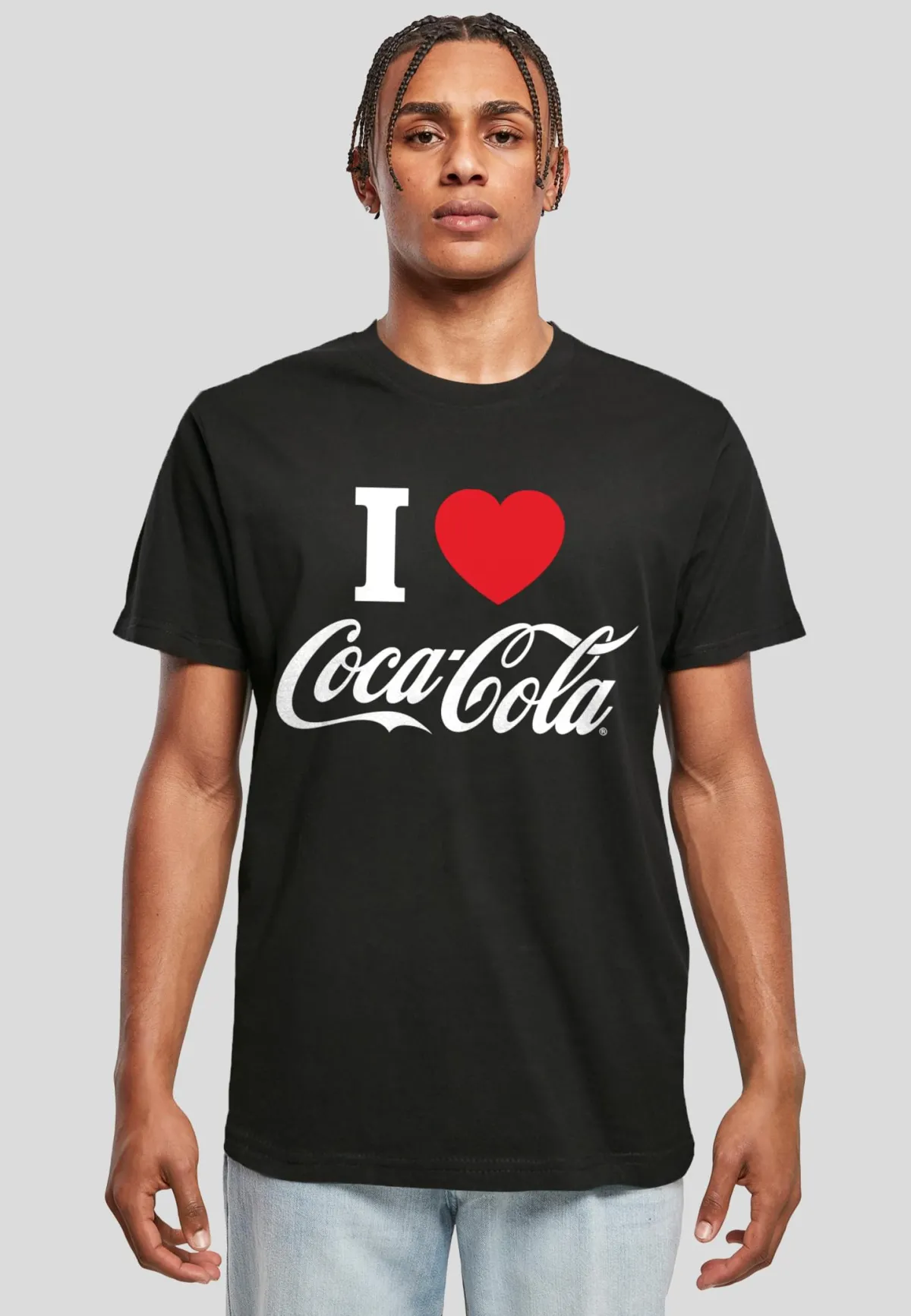 Urban Classics I Love Coke t-paita - Musta Sale