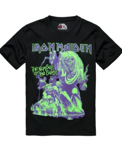 Brandit Iron Maiden Number Of The Beast t-paita - Musta Online