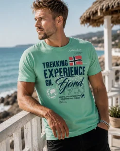 Geographical Norway Jamais t-paita- Vihreä Outlet