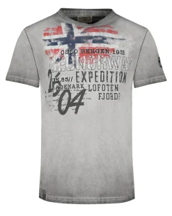 Geographical Norway Jelegant t-paita - Harmaa Clearance