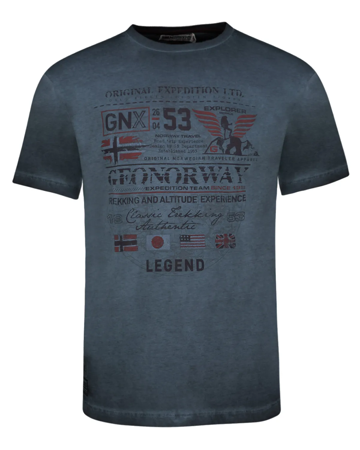 Geographical Norway Jorick t-paita Musta Discount