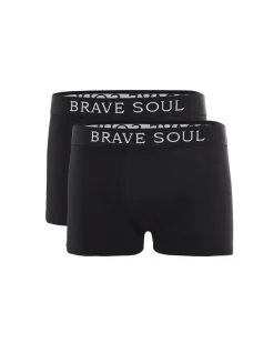 Brave Soul Joshua bokserit 2-pack - Musta Sale