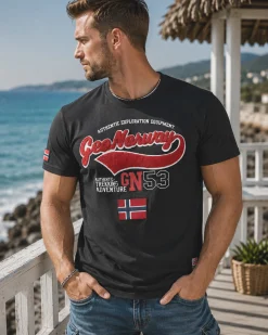 Geographical Norway Jurbank t-paita - Musta Discount