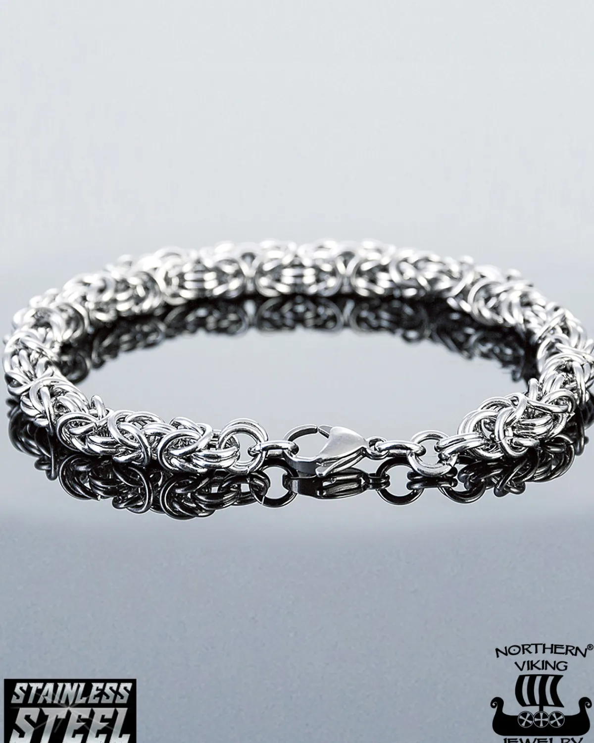 Northern Viking Jewelry Kingchain rannekoru -Teräs Sale
