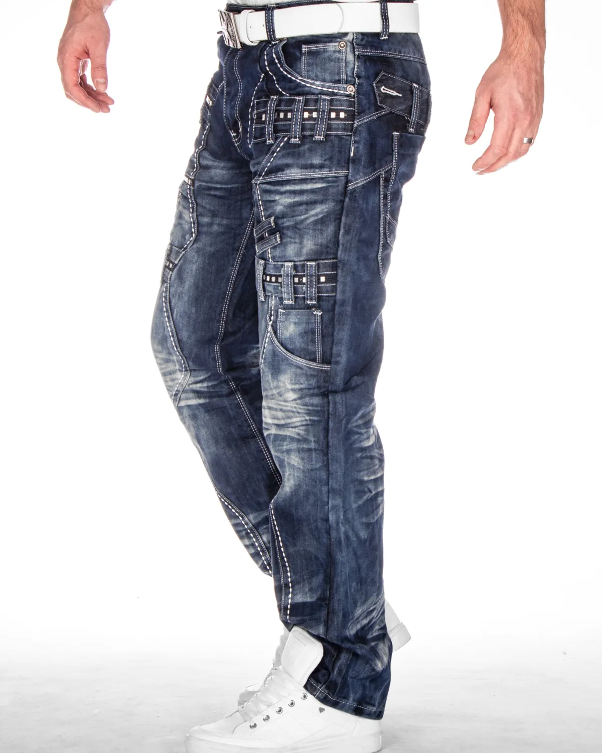 Kosmo Lupo KM8002 Roxton farkut - Sininen Denim sininen Sale