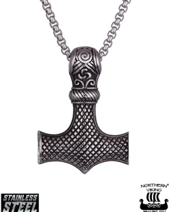 Northern Viking Jewelry Knotwork Thorin Vasara kaulakoru - Teräs Sale