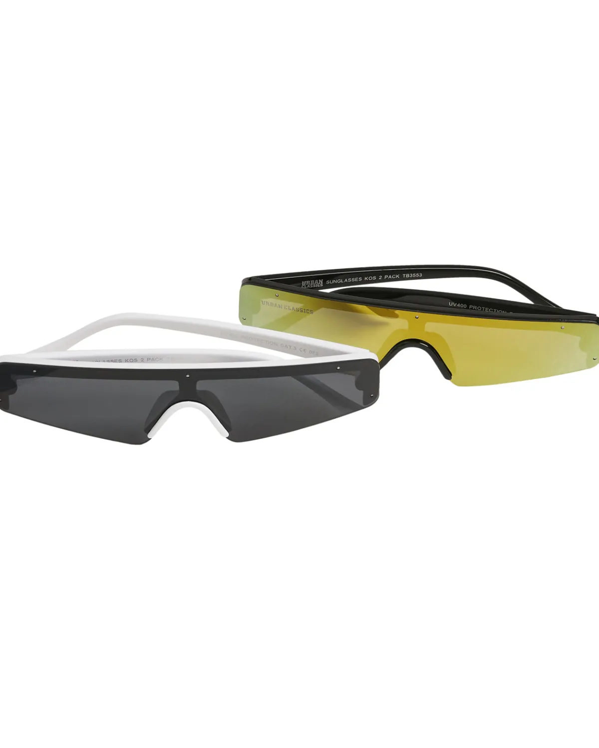 Urban Classics Kos 2-pack aurinkolasit - Musta/Valkoinen Clearance